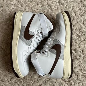 Nike Air Force 1 High Top Vintage Men’s White Light Chocolate DM0209-101